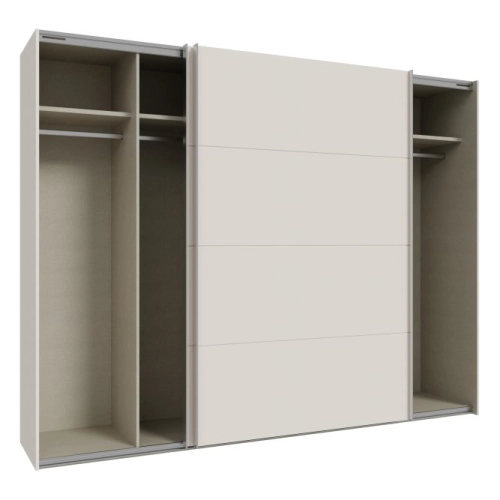 Szafa ubraniowa 270 cm Przesuwna Kolor Piaskowy